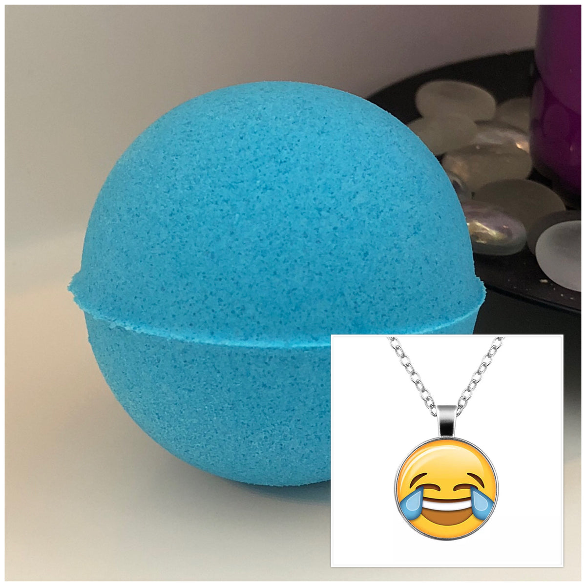 Emoji Necklace Surprise Bath Bomb The Sugar Shak Collection