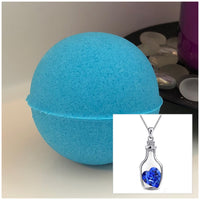 Bottle of Love Necklace Bath Bomb (Faith)