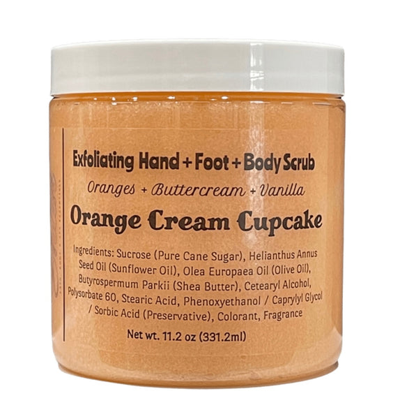 Orange Cream Cupcake Hand / Foot / Body Scrub